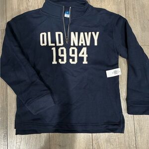 Old Navy Dark Blue Zip-Up Sweatshirt